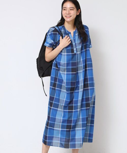 Dessin / デッサン ロング・マキシ丈ワンピース | 【洗える】映えチェック柄スキッパ―ワンピース | 詳細5