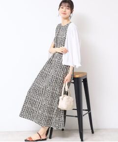 Dessin / デッサン ロング・マキシ丈ワンピース | 【洗える】ウエーブプリントコットンワンピース