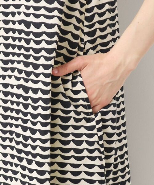 Dessin / デッサン ロング・マキシ丈ワンピース | 【洗える】ウエーブプリントコットンワンピース | 詳細10