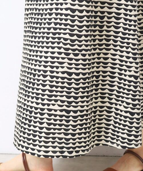 Dessin / デッサン ロング・マキシ丈ワンピース | 【洗える】ウエーブプリントコットンワンピース | 詳細11