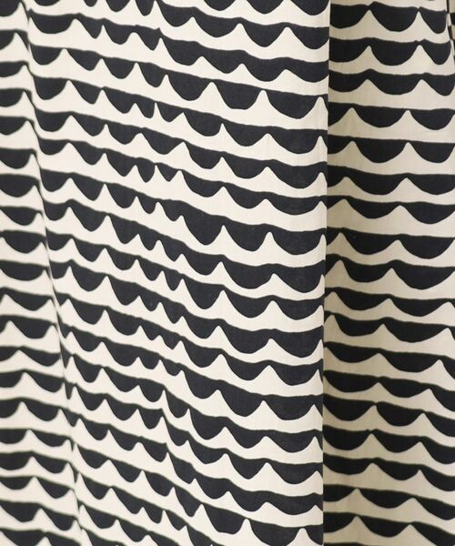 Dessin / デッサン ロング・マキシ丈ワンピース | 【洗える】ウエーブプリントコットンワンピース | 詳細4