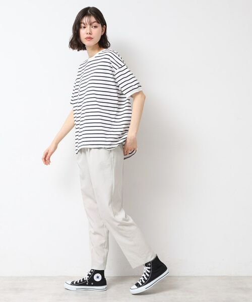 Dessin / デッサン パンツ | 【ウエストゴム・洗える】センターライン入りテーパードパンツ（XS～L） | 詳細12