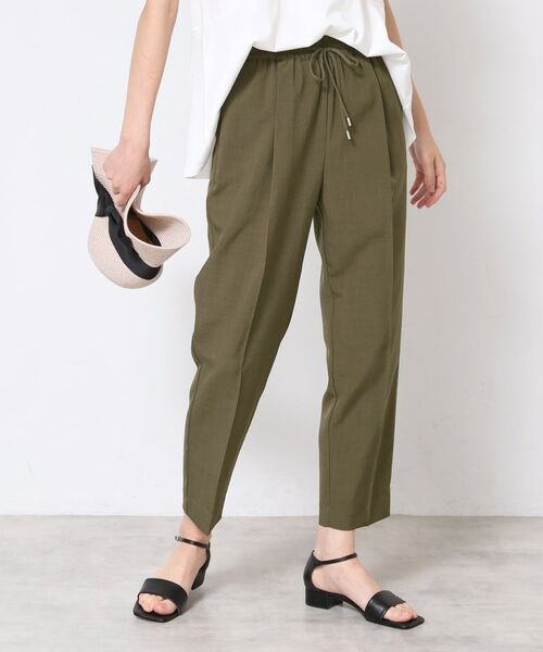 Dessin / デッサン パンツ | 【ウエストゴム・洗える】センターライン入りテーパードパンツ（XS～L） | 詳細16