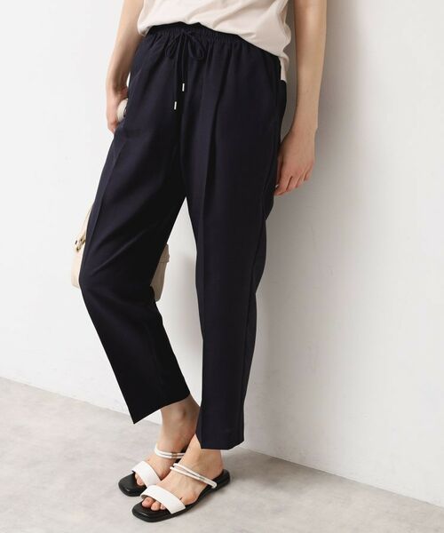 Dessin / デッサン パンツ | 【ウエストゴム・洗える】センターライン入りテーパードパンツ（XS～L） | 詳細2