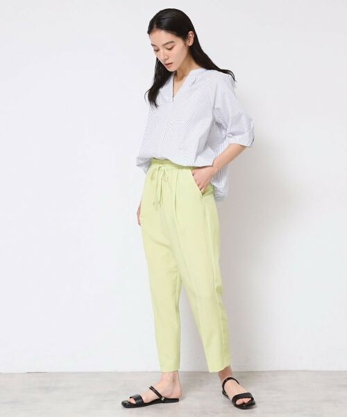 Dessin / デッサン パンツ | 【ウエストゴム・洗える】センターライン入りテーパードパンツ（XS～L） | 詳細22