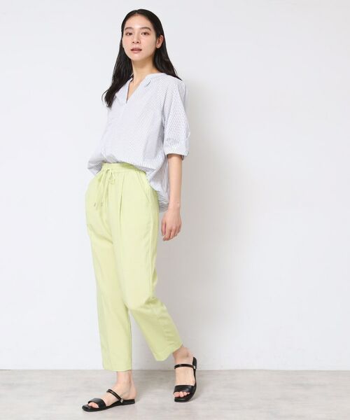 Dessin / デッサン パンツ | 【ウエストゴム・洗える】センターライン入りテーパードパンツ（XS～L） | 詳細23