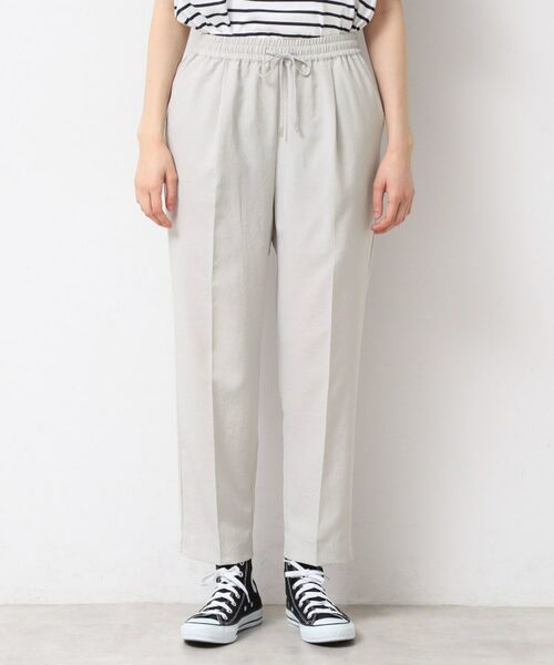 Dessin / デッサン パンツ | 【ウエストゴム・洗える】センターライン入りテーパードパンツ（XS～L） | 詳細28