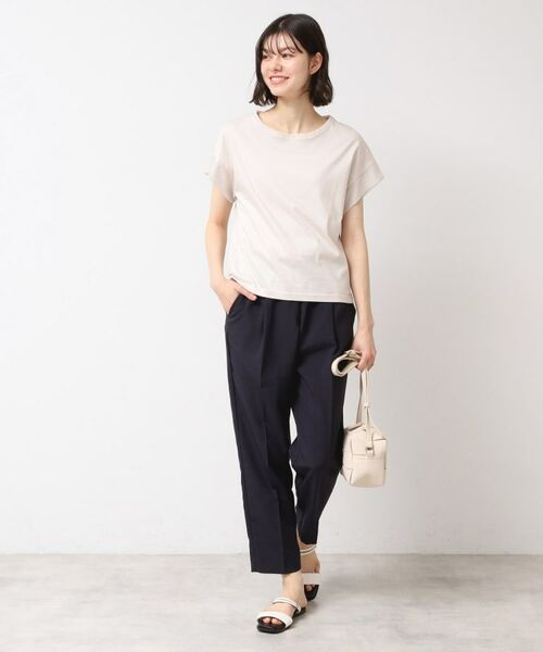 Dessin / デッサン パンツ | 【ウエストゴム・洗える】センターライン入りテーパードパンツ（XS～L） | 詳細3