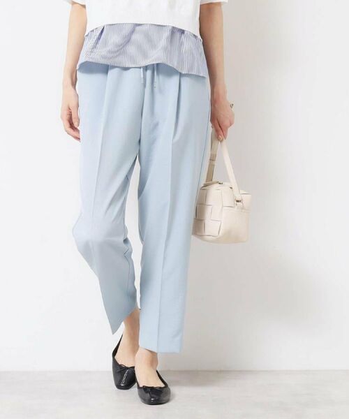 Dessin / デッサン パンツ | 【ウエストゴム・洗える】センターライン入りテーパードパンツ（XS～L） | 詳細6