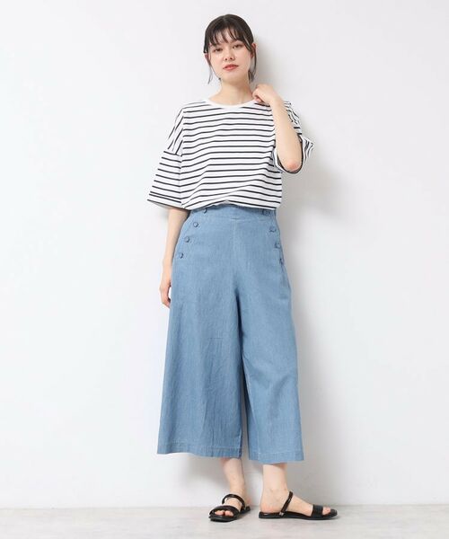 Dessin / デッサン ショート・ハーフ・半端丈パンツ | 【洗える・4サイズ展開】リネンブレンドクロップド丈マリンパンツ | 詳細12