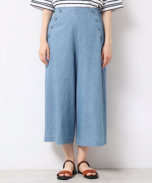 Dessin / デッサン ショート・ハーフ・半端丈パンツ | 【洗える・4サイズ展開】リネンブレンドクロップド丈マリンパンツ | 詳細17