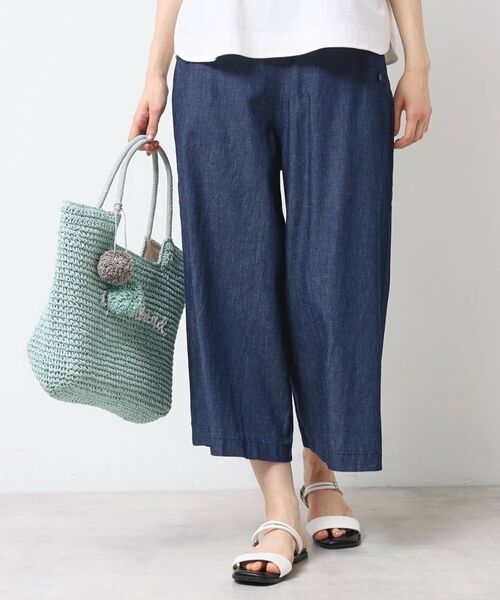 Dessin / デッサン ショート・ハーフ・半端丈パンツ | 【洗える・4サイズ展開】リネンブレンドクロップド丈マリンパンツ | 詳細6