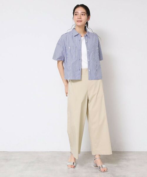 Dessin / デッサン パンツ | 【洗える】ストレッチセミワイドパンツ | 詳細12