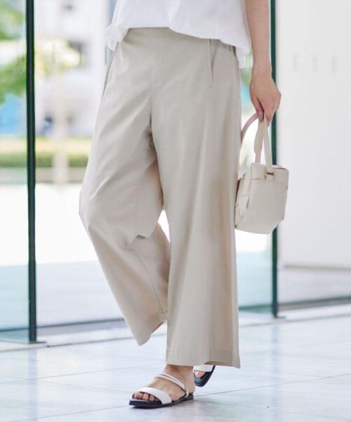 Dessin / デッサン パンツ | 【洗える】ストレッチセミワイドパンツ | 詳細14