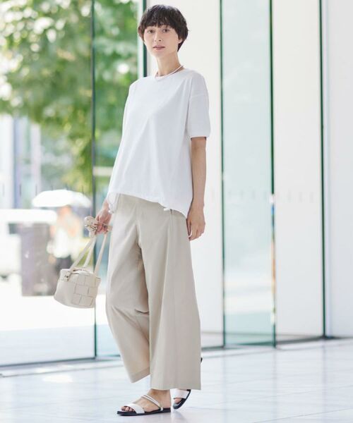 Dessin / デッサン パンツ | 【洗える】ストレッチセミワイドパンツ | 詳細15