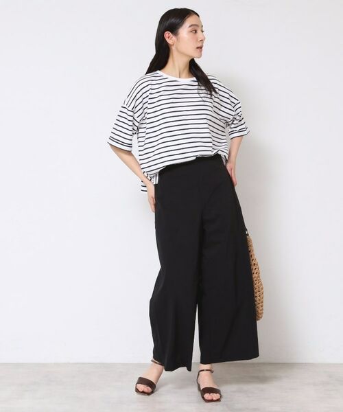 Dessin / デッサン パンツ | 【洗える】ストレッチセミワイドパンツ | 詳細3