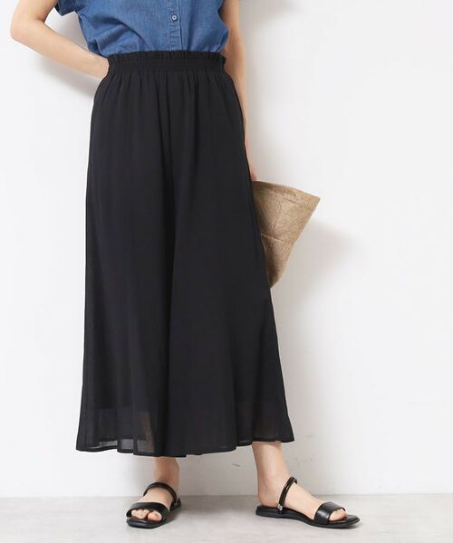 Dessin / デッサン ショート・ハーフ・半端丈パンツ | 【ウエストゴム・洗える】リラクシーパンツ | 詳細1