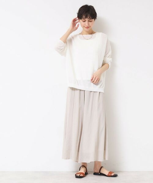 Dessin / デッサン ショート・ハーフ・半端丈パンツ | 【ウエストゴム・洗える】リラクシーパンツ | 詳細12