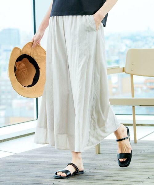 Dessin / デッサン ショート・ハーフ・半端丈パンツ | 【ウエストゴム・洗える】リラクシーパンツ | 詳細14