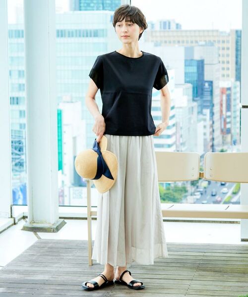 Dessin / デッサン ショート・ハーフ・半端丈パンツ | 【ウエストゴム・洗える】リラクシーパンツ | 詳細15