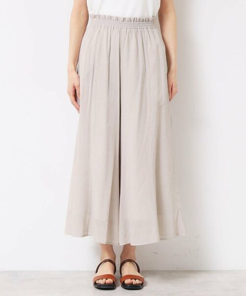 Dessin / デッサン ショート・ハーフ・半端丈パンツ | 【ウエストゴム・洗える】リラクシーパンツ | 詳細18