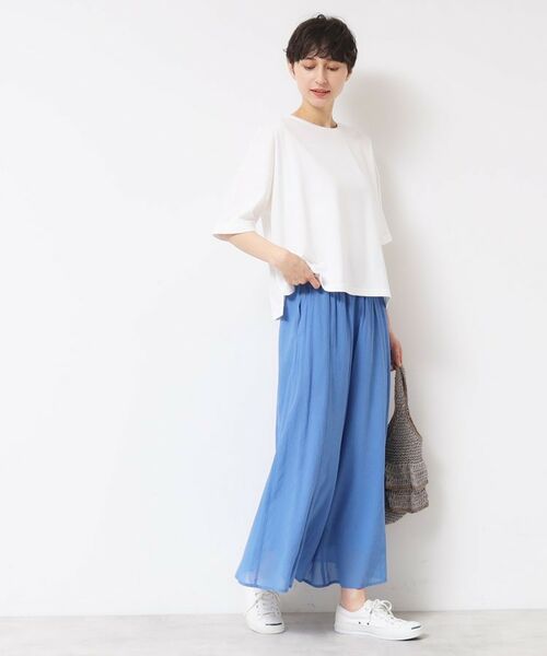 Dessin / デッサン ショート・ハーフ・半端丈パンツ | 【ウエストゴム・洗える】リラクシーパンツ | 詳細7