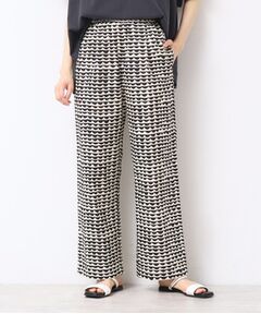 Dessin / デッサン パンツ | 【洗える】ウエーブプリントコットンパンツ