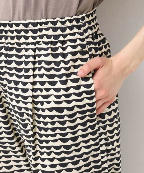 Dessin / デッサン パンツ | 【洗える】ウエーブプリントコットンパンツ | 詳細10