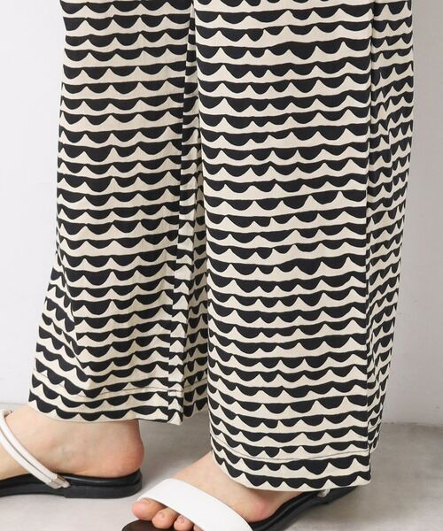 Dessin / デッサン パンツ | 【洗える】ウエーブプリントコットンパンツ | 詳細11