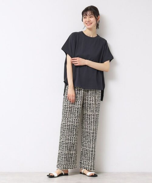 Dessin / デッサン パンツ | 【洗える】ウエーブプリントコットンパンツ | 詳細2