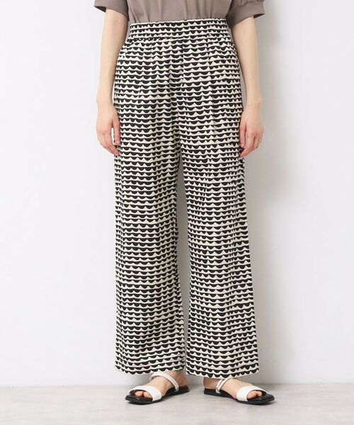 Dessin / デッサン パンツ | 【洗える】ウエーブプリントコットンパンツ | 詳細5