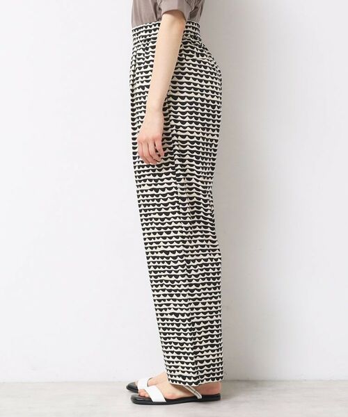 Dessin / デッサン パンツ | 【洗える】ウエーブプリントコットンパンツ | 詳細6