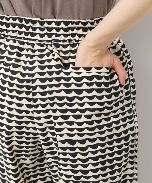 Dessin / デッサン パンツ | 【洗える】ウエーブプリントコットンパンツ | 詳細9