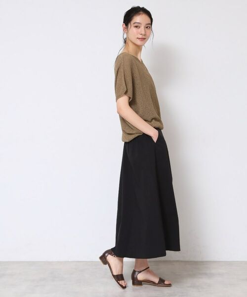 Dessin / デッサン ロング・マキシ丈スカート | 【洗える】Aラインストレッチスカート | 詳細3