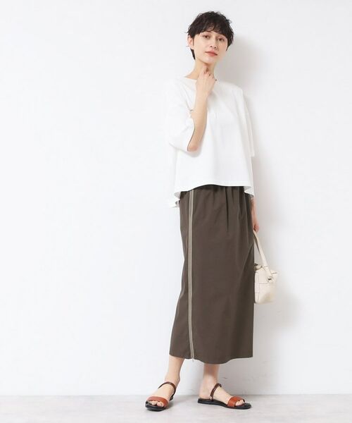 Dessin / デッサン ロング・マキシ丈スカート | 【撥水・洗える】サイドジップ付きIラインスカート | 詳細7