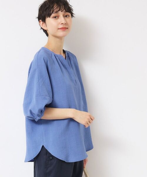 Dessin / デッサン シャツ・ブラウス | 【洗える】スキッパ―五分袖ブラウス(XS~L) | 詳細16