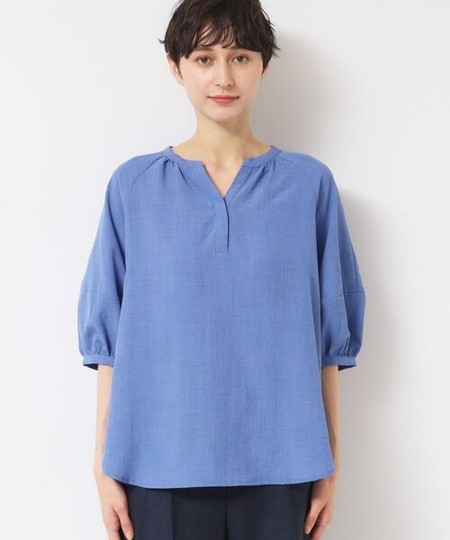 Dessin / デッサン シャツ・ブラウス | 【洗える】スキッパ―五分袖ブラウス(XS~L) | 詳細19