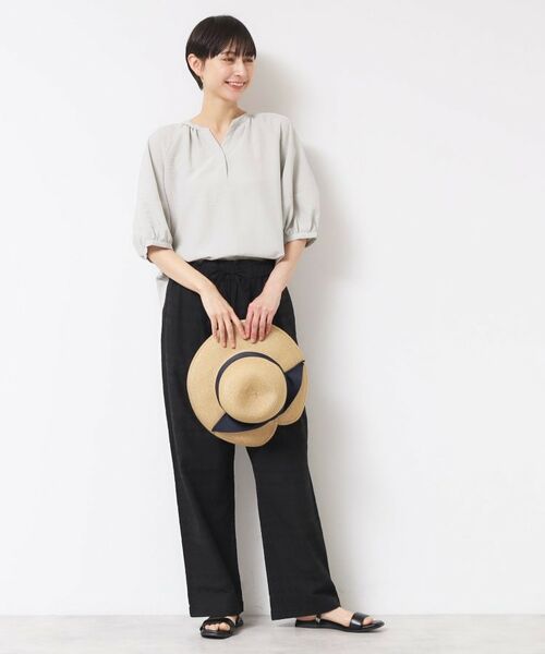 Dessin / デッサン シャツ・ブラウス | 【洗える】スキッパ―五分袖ブラウス(XS~L) | 詳細3