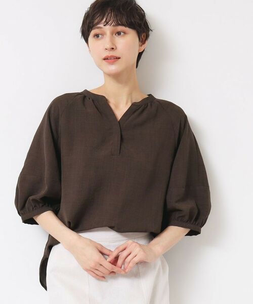 Dessin / デッサン シャツ・ブラウス | 【洗える】スキッパ―五分袖ブラウス(XS~L) | 詳細6