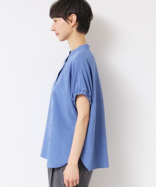 Dessin / デッサン シャツ・ブラウス | 【洗える】バンドカラー袖ギャザーブラウス | 詳細14