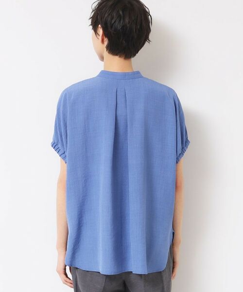 Dessin / デッサン シャツ・ブラウス | 【洗える】バンドカラー袖ギャザーブラウス | 詳細15