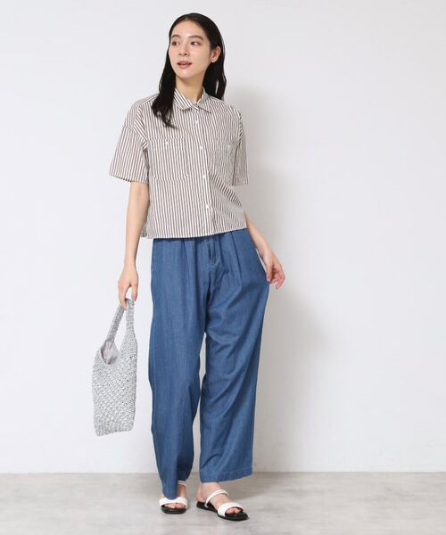 Dessin / デッサン シャツ・ブラウス | 【洗える】クロップド丈シャツ(XS~L) | 詳細6