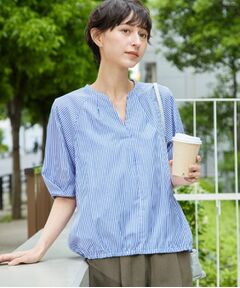 Dessin / デッサン シャツ・ブラウス | 【洗える・4サイズ展開】パフスリーブ五分袖ブラウス（XS～L）