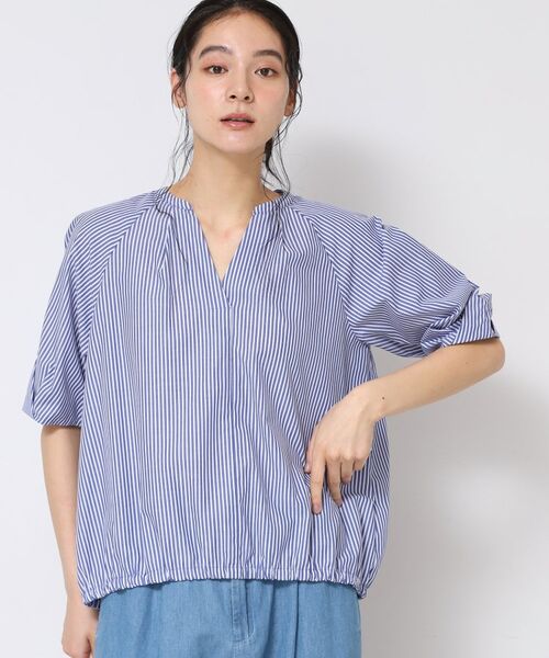 Dessin / デッサン シャツ・ブラウス | 【洗える・4サイズ展開】パフスリーブ五分袖ブラウス（XS～L） | 詳細10