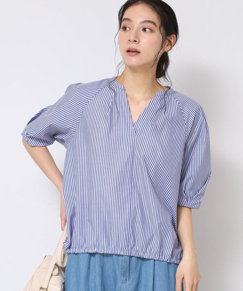 Dessin / デッサン シャツ・ブラウス | 【洗える・4サイズ展開】パフスリーブ五分袖ブラウス（XS～L） | 詳細11