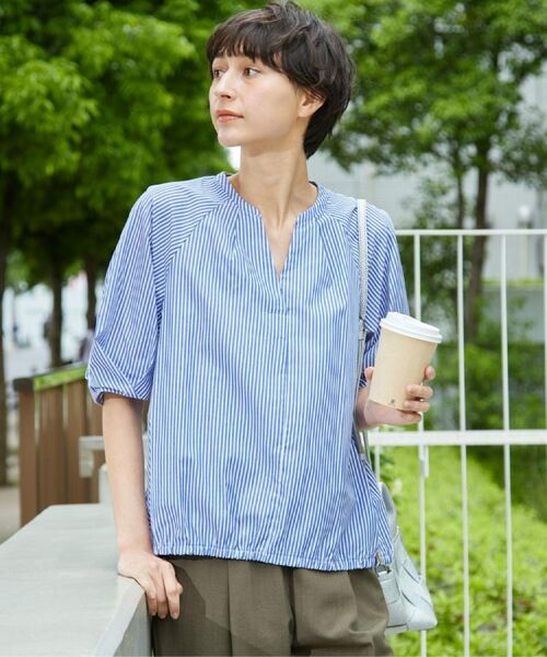 Dessin / デッサン シャツ・ブラウス | 【洗える・4サイズ展開】パフスリーブ五分袖ブラウス（XS～L） | 詳細13