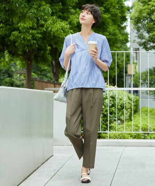 Dessin / デッサン シャツ・ブラウス | 【洗える・4サイズ展開】パフスリーブ五分袖ブラウス（XS～L） | 詳細16