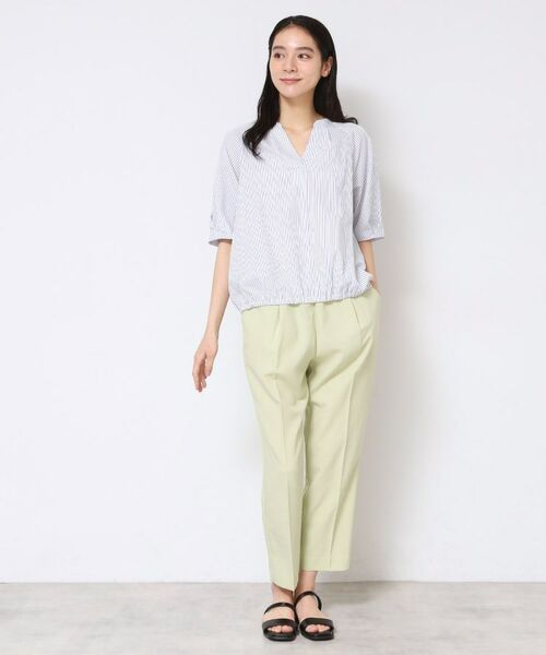 Dessin / デッサン シャツ・ブラウス | 【洗える・4サイズ展開】パフスリーブ五分袖ブラウス（XS～L） | 詳細2