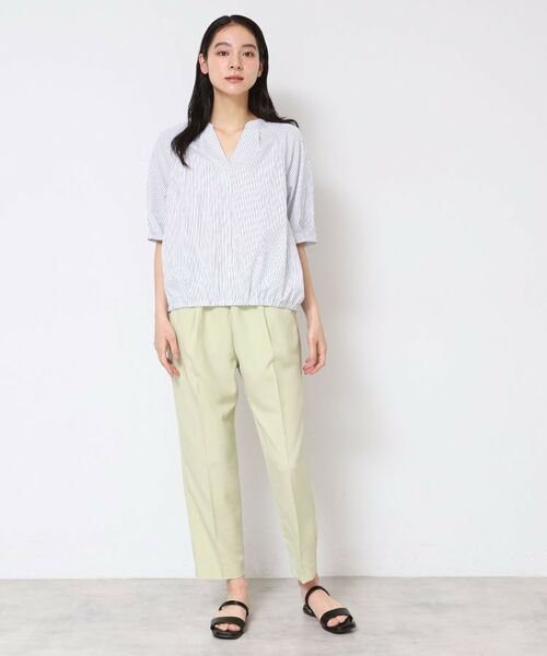 Dessin / デッサン シャツ・ブラウス | 【洗える・4サイズ展開】パフスリーブ五分袖ブラウス（XS～L） | 詳細3