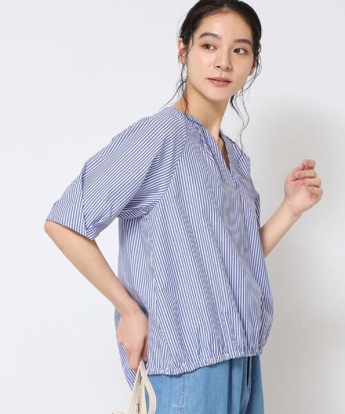 Dessin / デッサン シャツ・ブラウス | 【洗える・4サイズ展開】パフスリーブ五分袖ブラウス（XS～L） | 詳細9